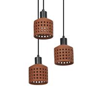 LEDVANCE Lampada a sospensione Décor Clay Windows PL 3XE27 Marrone