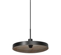 LEDVANCE Lampada a sospensione Decor Plate E27, legno nero.