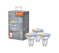 3 X Ledvance Smart + Vetro Riflettore 4,9W=50W GU10 2700K-6500K Dimmbar App Wifi [EEK: G]