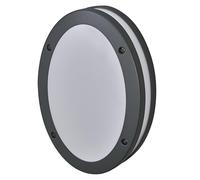 LEDVANCE Lampada da esterno ENDURA CLASSIC ORBI W, lampada da parete, attacco E27, grigio scuro, alluminio, installazione semplice e veloce, diffusore opaco, classe di protezione IP65, uso esterno