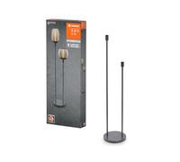 LEDVANCE Lampada da terra decorativa con 3 prese E27, tre stativi (altezza 36 cm, 59 cm e 78 cm), grigio scuro, con cavo di alimentazione di 1,8 m, lampada LED OSRAM 1906 disponibile separatamente.
