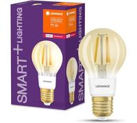 LEDVANCE Lampada LED, Attacco: E27, Warm Comfort Light, 2400 K, 6 W, SMART+ Filament Classic Dimmable,Confezione da 4
