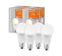LEDVANCE Lampada LED intelligente con tecnologia WiFi, attacco E27, dimmerabile, bianco caldo (2700 K), sostituisce le lampade a incandescenza con 60W, SMART+ WiFi Classic dimmerabile, confezione da 4