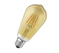 LEDVANCE Lampada LED intelligente con tecnologia WiFi, E27-base vetro dorato,Bianco caldo (2400K), 680 Lumen, sostituzione delle lampade 53W, dimmerabile intelligente, 1-Confezione