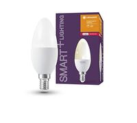 LEDVANCE Lampada LED intelligente con tecnologia ZigBee, E14-base ottica opaca,Bianco caldo (2700K), 470 Lumen, sostituzione delle lampade 40W, dimmerabile intelligente, 4-Confezione