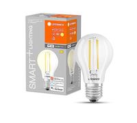 LEDVANCE Lampada LED intelligente Tecnologia WiFi, base E27, Dimmerabile, Bianca Calda (2700 K), Controllabile con Alexa, Google Assistant e Samsung SmartThings, SMART+