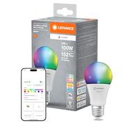 Ledvance Lampada Led Smart+ Matter, Smerigliata, 14W, 1521Lm, Forma a Goccia E27, Luce Colorata e Luce Bianca, Compatibile con Google, Alexa, Apple, App o Controllo Vocale, Durata Fino a 20.000 Ore