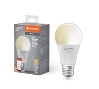 LEDVANCE Lampada LED SMART+ WIFI, smerigliata, 9W, 806lm, forma classica a goccia con attacco E27, luce bianca calda a 2700K, dimmerabile, app o controllo vocale, durata fino a 20.000 ore