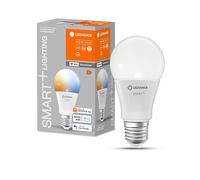 LEDVANCE Lampada LED SMART+ WIFI, smerigliata, 9W, 806lm, forma classica a goccia con E27, luce bianca regolabile, dimmerabile, app o controllo vocale, durata fino a 20.000HR, confezione da 4