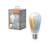LEDVANCE SMART+ WIFI LED-Lampe, Weißglas, 8W, 806lm, Edison-Form mit 64mm Durchm [EEK: F]