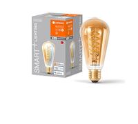 LEDVANCE SMART+ WIFI LED-Lampe, Gold-Tönung, 8W, 650lm, Edison-Form mit 64mm Dur