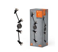 LEDVANCE LED SPOT GU10 4 x 3,4W, 920lm, schwarz, 2.700K Farbtemperatur, warmweiß [EEK: G]