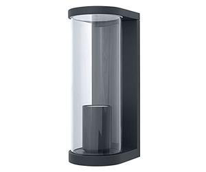 LEDVANCE LED ENDURA TUBULAR Wall E27 Applique per 1x Lampadine E27, Apparecchio di Design per Esterni per Illuminazione Diretta a Forma di Tubo, in Alluminio e Vetro di Qualità