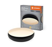 LEDVANCE LED ORBIS Livia con anello in metallo, bianco e nero, 36W, 2400lm, 3000K, 520mm, 830 bianco caldo amichevole, dimmerabile in 3 livelli con un clic, IP20, viti di montaggio e tasselli inclusi