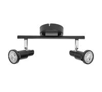 LEDVANCE Faretto da soffitto GU10, 2 luci, nero LEDVANCE
