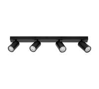 LEDVANCE Faretto LED ottagonale, dimmerabile, a 4 luci, lungo, nero LEDVANCE