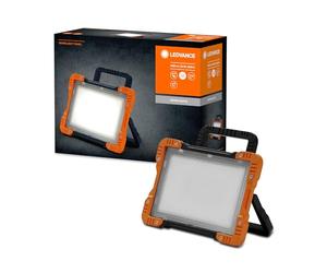 LEDVANCE LED Worklight Panel - faro da lavoro orientabile a LED per interni, faro da costruzione 50 W, 4500 lumen, 25.000 ore di vita, incluso cavo di alimentazione di 2 m e collegamento alla rete AC