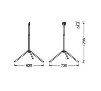 LEDVANCE LED-Worklight Value Tripod a fiamma singola 10W LEDVANCE