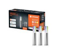 LEDVANCE Luce da giardino a LED intelligente con tecnologia WiFi, estensione di 3 mini pali da giardino per esterno, colori RGB modificabili, compatibile con Google e Alexa, SMART+ WIFI GARDPOLE MINI