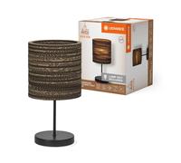 LEDVANCE Decor Cardboard Cilindro marrone in cartone ondulato, E27, diametro 200 mm, in materiale riciclato, sostenibile grazie alla sorgente luminosa sostituibile, facile da installare