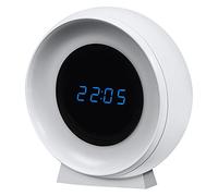 LEDVANCE NIGHTLUX CLOCK orologio digitale e luce notturna con sensore, 0,3W, 5lm, alimentato a batteria, cavo USB, funzione cambio tonalità di luce bianca, facile da installare, per interni