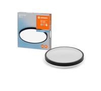 LEDVANCE Or isco Destro Bamiling Lampada 300 mm, nero, 18W, 2200lm, luce bianca bianca da calda a fredda, controllabile, particolarmente sottile i protezione IP44, 3000K-4000K