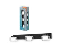 LEDVANCE OR lame lampada da parete e soffitto con LED, nero, 16,5W, 1050lm, 3000/4000K,(bianco freddo/bianco caldo), protezione IP44 contro corpi estranei e spruzzi d'acqua