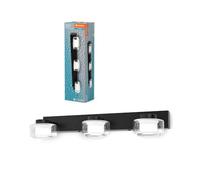 LEDVANCE OR lame lampada da parete e soffitto con LED, nero, 16,5W, 1050lm, 3000/4000K,(bianco freddo/bianco caldo), protezione IP44 contro corpi estranei e spruzzi d'acqua