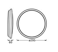 LEDVANCE Orbis Dublin Dublin plafoniera argento 30cm LEDVANCE