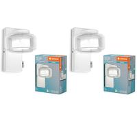 LEDVANCE ORBIS Flame da parete e soffitto con LED, bianco, 5,5W, 350lm, 3000/4000K, (bianco freddo e bianco caldo), protezione IP44 contro corpi estranei e spruzzi d'acqua (Confezione da 2)