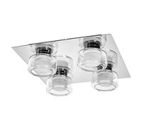LEDVANCE ORBIS Flame lampada da parete e soffitto con LED, cromo, 22W, 1400lm, 3
