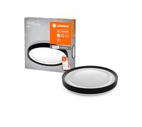 LEDVANCE OR ARVIN SMART+ WiFi lampada Ø 48cm, plafoniera LED dimmerabile per uso interno, 30W, temperatura di colore da 2700-6500K, 3300 lumen, lampada di design rotonda, bianca con anello nero