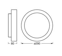 Ledvance Orbis Madrid plafoniera nichel LEDVANCE