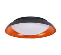 LEDVANCE Orbis Plate, nero-arancione, 35W, 1700lm, 3000K, 430mm, 830 bianco cald