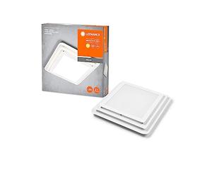 LEDVANCE Orbis Spirale Spirale LED 45 x 45 cm, bianco, 26W, 3000LM, bianca calda, distribuzione indiretta e di luce diretta, durata di servizio lungo, quadrato, design a strati, IP20, 3000K