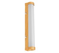 LEDVANCE ORBIS Tube da parete/specchio con LED, vetro satinato/decoro legno, 9W,