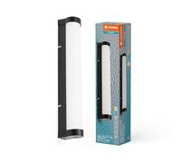 LEDVANCE ORBIS Tube da specchio/applique con LED, vetro satinato/nero, 9W, 820lm, dimmerabile, 3000/4000K, diametro 40cm, protezione IP44 contro corpi estranei/spruzzi d'acqua