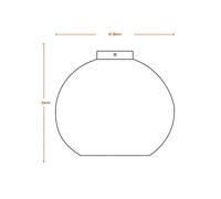 LEDVANCE plafoniera Ball, Ø 26 cm, marrone, cartone ondulato, E27 LEDVANCE