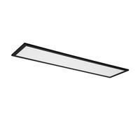 LEDVANCE Plafoniera LED nero, 30W, 1700LM, 3000-6500K, 100x25 cm, luce a parete dimmerabile, tecnologia RGB, Smart+Planon, controllabile tramite app o assistente vocale come Alexa o Google