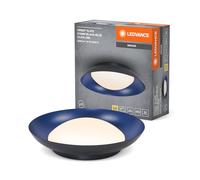 LEDVANCE Plafoniera LED Orbis Plate, nero-blu, 19W, 1000lm, 3000K, 310mm, 830 bianco caldo amichevole, dimmerabile in 3 livelli tramite calcio, protezione IP20, viti di montaggio e tasselli inclusi