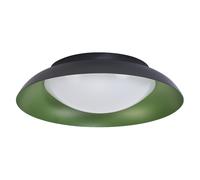 LEDVANCE Plafoniera LED Orbis Plate, nero-verde, 19W, 1000lm, 3000K, 310mm, 830 bianco caldo amichevole, dimmerabile in 3 livelli tramite calcio, protezione IP20, viti di montaggio e tasselli inclusi