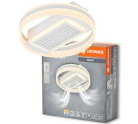 LEDVANCE plafoniera/ventilatore ad anello; 55W; CCT; IP20 per interni; bianco; dimmerabile