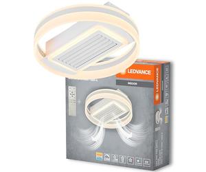 LEDVANCE plafoniera/ventilatore ad anello; 55W; CCT; IP20 per interni; bianco; dimmerabile