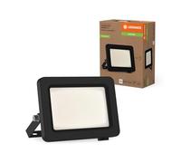 LEDVANCE Proiettore LED con classe di efficienza energetica A, alloggiamento in alluminio nero, 10 W, 1750 lm, per applicazioni esterne, design compatto, leggero, facile installazione