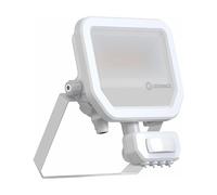 Ledvance Proiettore LED in alluminio bianco 17 W 2400 lm 100D - 840 bianco freddo | IP65 - Rilevatore di movimento e luce - simmetrico