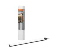 LEDVANCE Sensore ad angolo lineare senza cornice, 35 cm, 5 W, 320 lm, 3000/4000/6500, bianco caldo/bianco freddo/luce diurna, CCT dimmerabile, alluminio nero, IP20