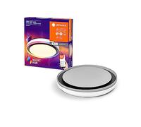 LEDVANCE Smart e Lampada a soffitto a LED WiFi, bianco o nero, 32W, 3400lm, funzionalità di luce bianca, dimmeble, effetto di luce Magic-RGB dinamico, lunga durata, montaggio semplice, 2700-6500K