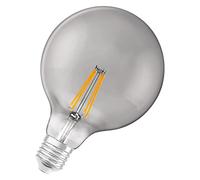 LEDVANCE, SMART+ Filament Globe Dimmable, Lampada LED Smart+ con tecnologia Bluetooth, attacco E27, vetro fumé, dimmerabile, bianco caldo, 2700 K, sostituisce le lampadine da 48 W, controllabili con Google e Alexa, confezione da 1