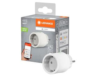 LEDVANCE SMART+ Indoor Plug, Presa intelligente con Matter over WiFi, per l'integrazione di dispositivi tradizionali nella smart home, compatibile con Alexa, Google e Apple, bianco, confezione da 1