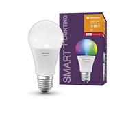 Ledvance Smart Lampadina LED Zigbee, Goccia, E27, 9 W Equivalenti 60W, Luce Colorata RGBW
